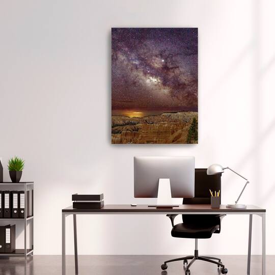Milky Way over Bryce Canyon (portrait) Canvas Giclee